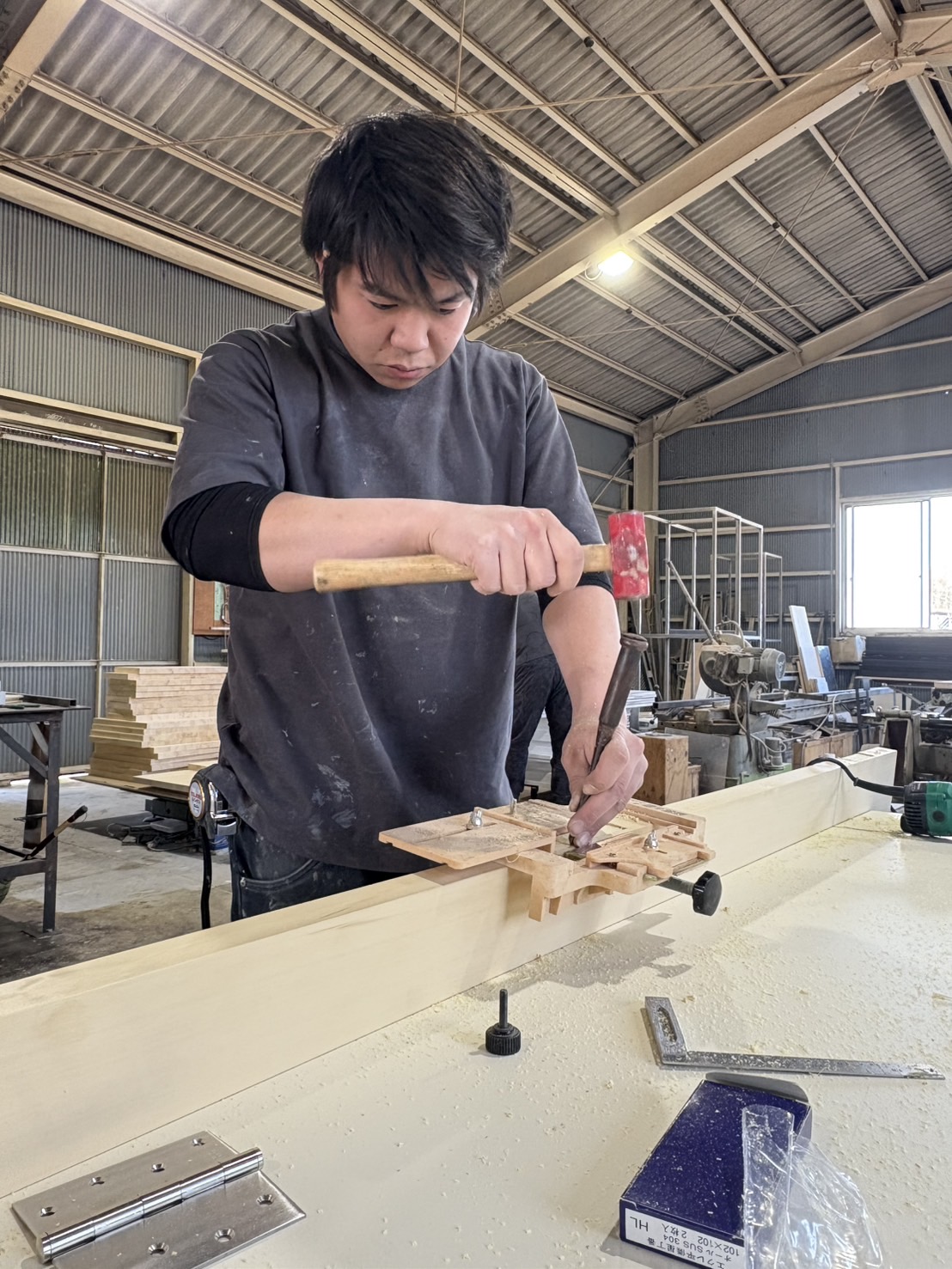 丁寧な作業